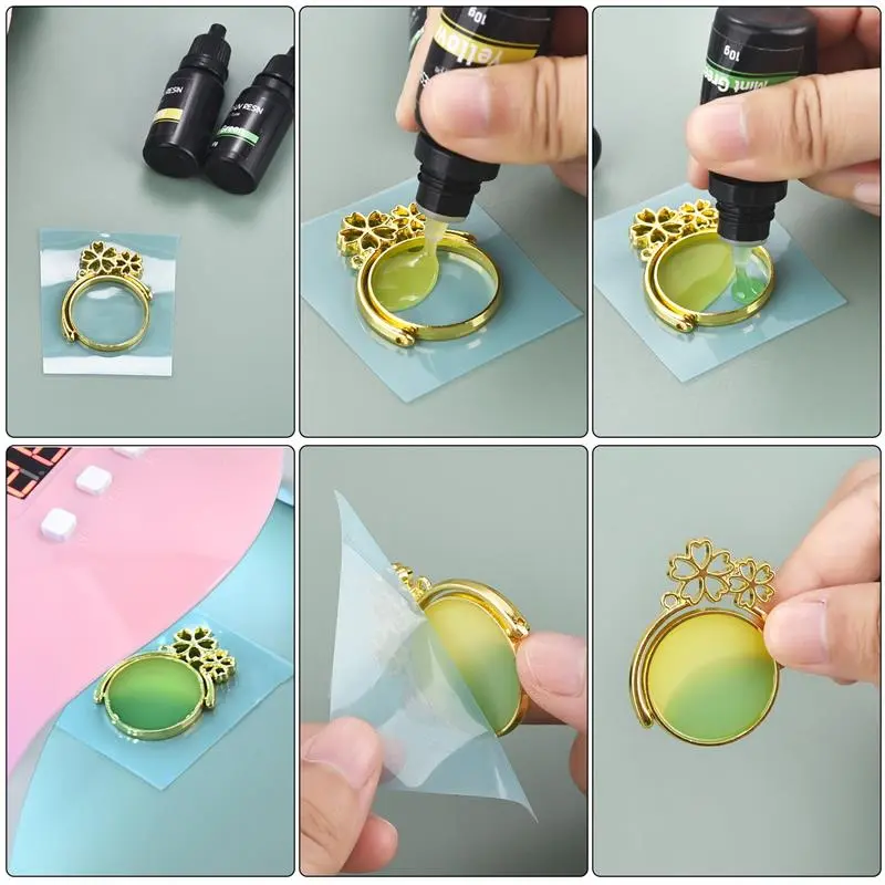 10g UV Resin Glue Epoxy Glue Hard Ultraviolet Curing DIY UV Glue Colors Resin Jewelry Making Quick Drying Glue Clear