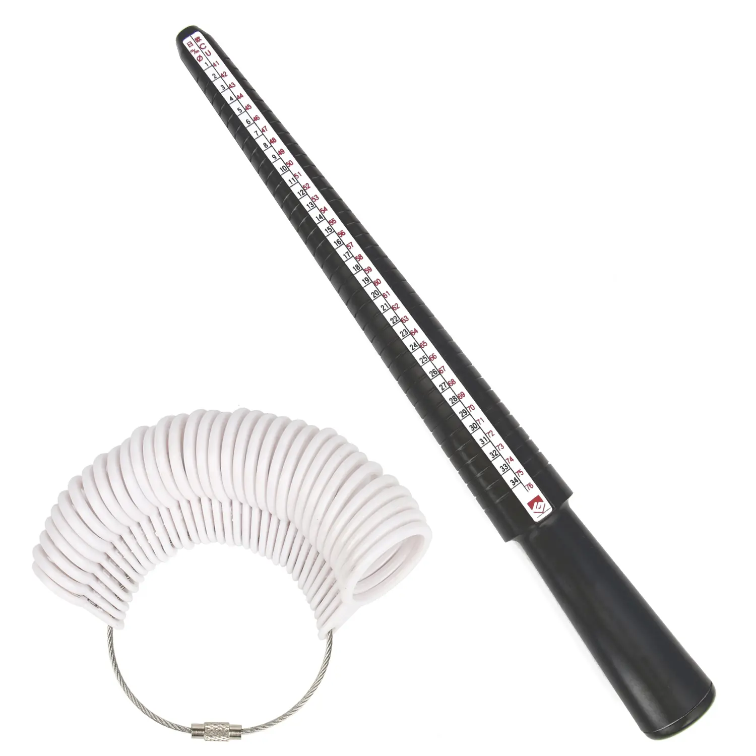 Professional Ring Size Finder Mandrel Finger Gauge Plastic Measuring Jewelry Tools Ring Mandrel Stick Jewellery Tool Set