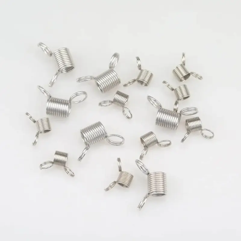 10 Pcs Beads Stopper Mini Spring Clamps Creative Bead Wire Ends Jewelry Making Tool for DIY Handmade Bracelets Necklace