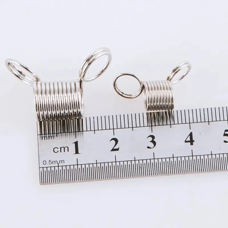 10 Pcs Beads Stopper Mini Spring Clamps Creative Bead Wire Ends Jewelry Making Tool for DIY Handmade Bracelets Necklace