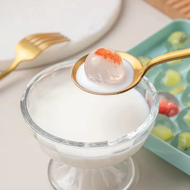 66/33 Ice Ball Mold - Whiskey Cocktail Round Ice Cube Maker with Lid, Perfect Hockey Ball Shape, BPA Free Mini Tray Kitchen Tool