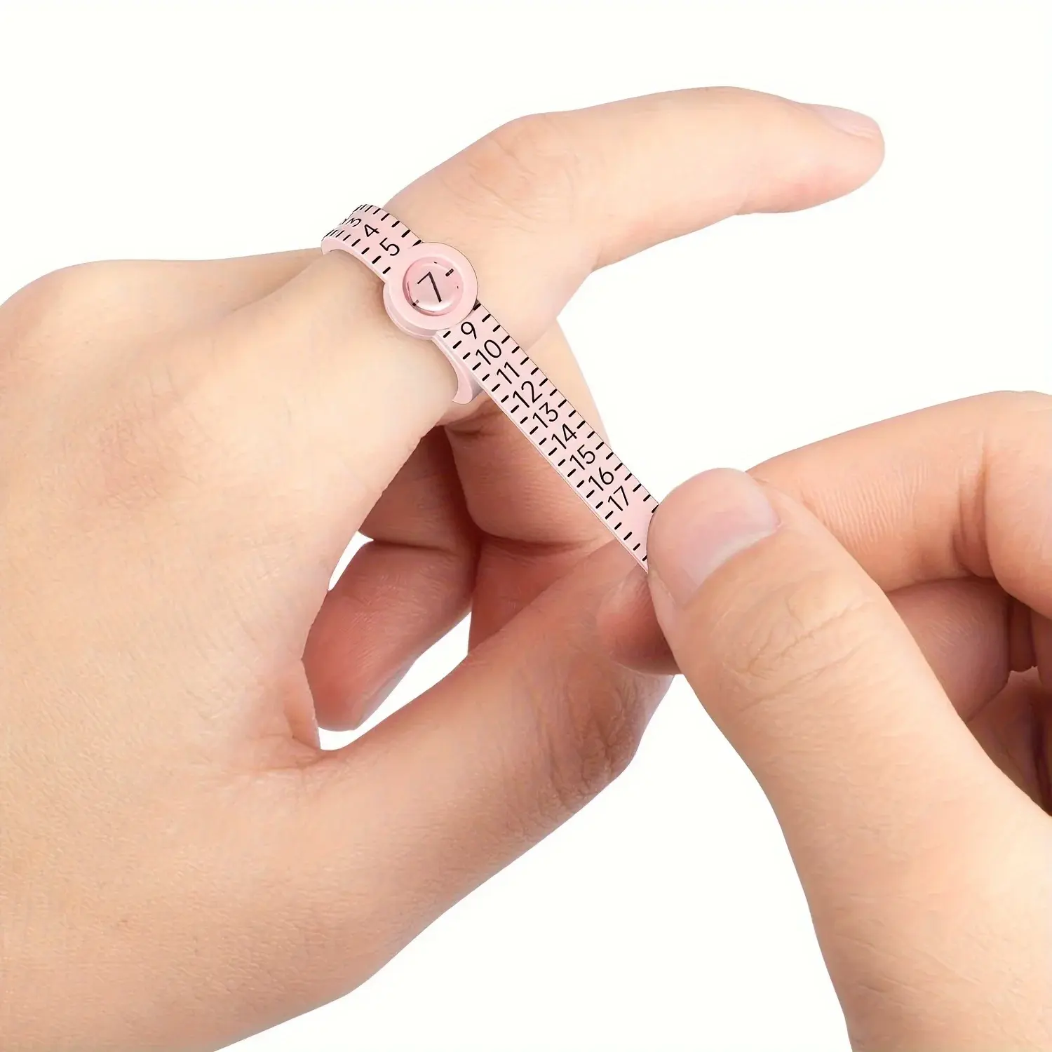Plastic UK US EU HK Ring Sizer with Magnifier Ring Ruler Measurer Finger Gauge Ring Sizing Tool  Jewellery Measuring Tool