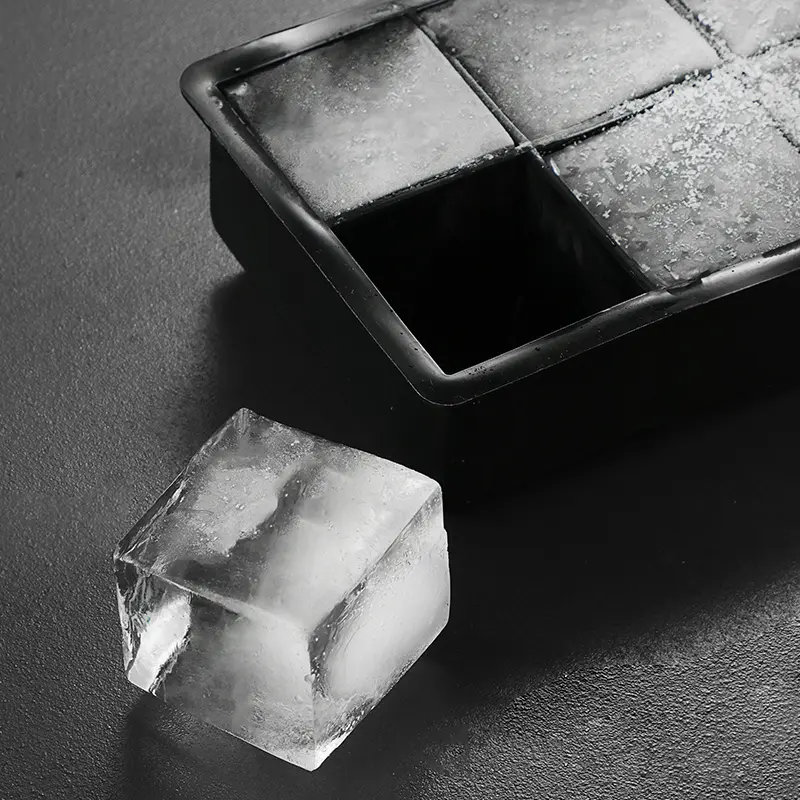Ice Cube Tray Ice Cube Silicone Molds Ice Cube Maker Square Ice Tray Large Ice Cube 8 Grid Ice Mold Kitchen Accessories Gadgets