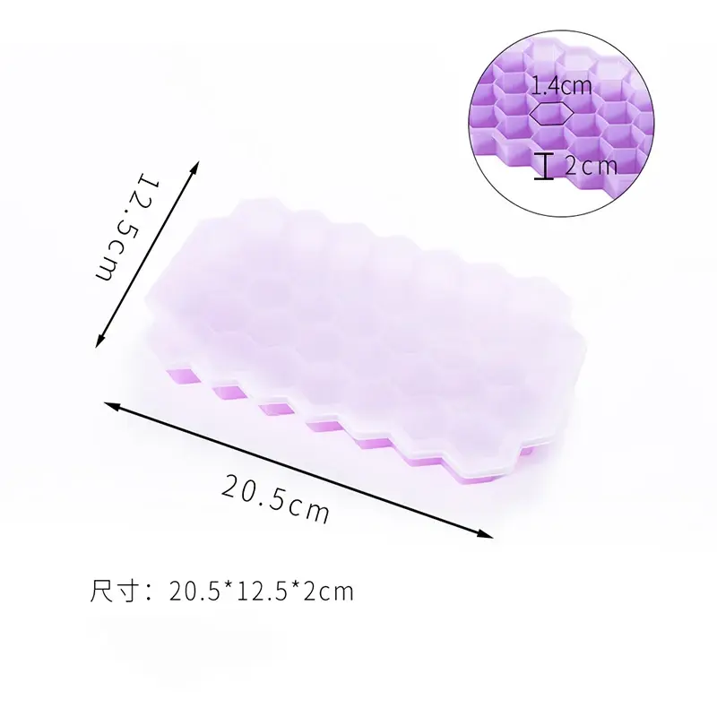 4/2/1PCS Silicone Ice Cube Mold kitchen Accessories  with Lids 148 Cube Large Capacity Cube Trays, BPA Free Reusable Food Grade