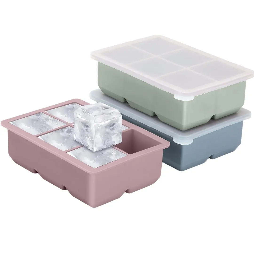 Creative Hexagon 37 Grid Ice Making Honeycomb with Lid Silicone Moulds Refrigerator Homemade Ice Mold Household Ice Making box