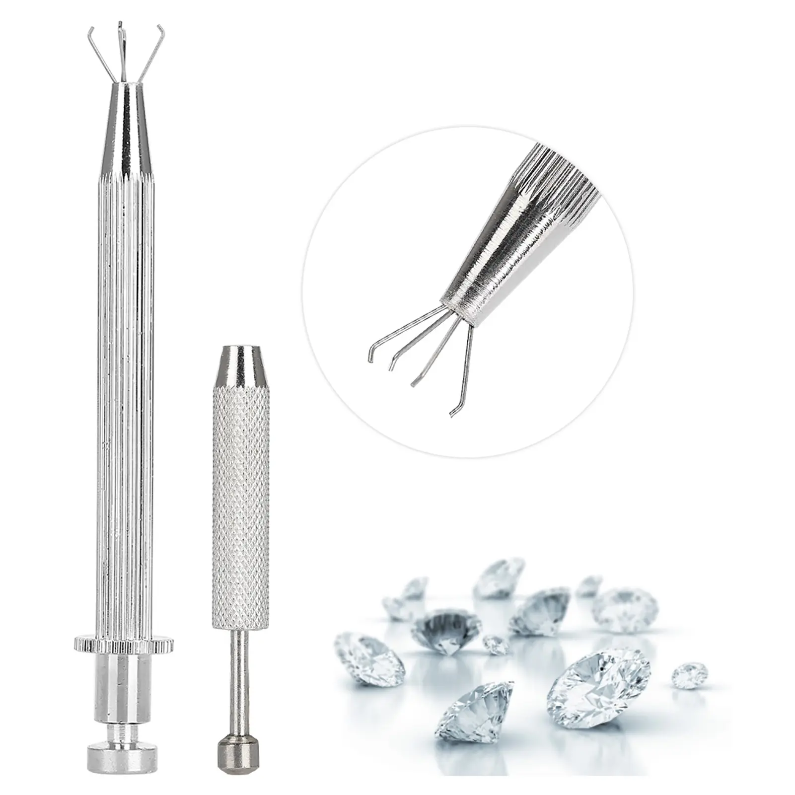 Bead Grabber Jewelry Holder Pickup Tool   Prong Tweezers Catcher Grabber with 4 Claws Jewelry Tools Jewelry Tweezers