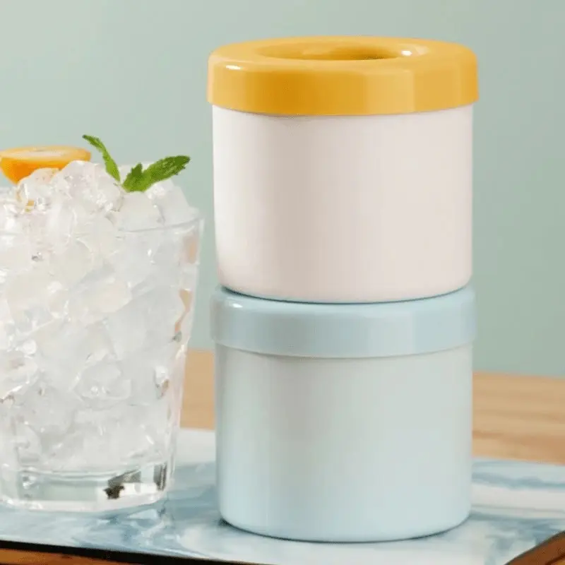 DIY Cylinder Ice Cube Mold Whiskey Ice Cube Light Bulb Ice Mold Food Grade Silicone Ice Cube Ball Making Machine Mold Rod Tool