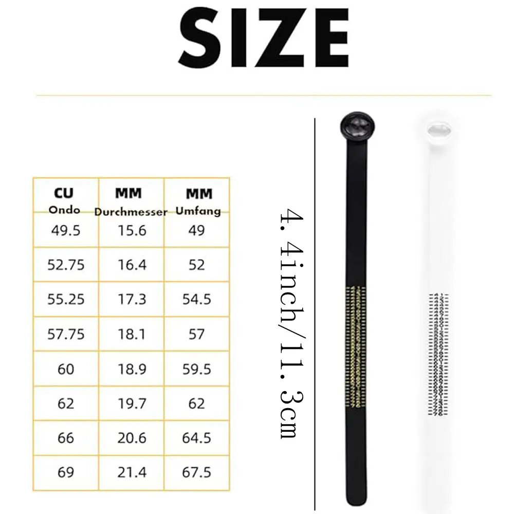 Ring Measuring Tape [Pack of 2], Ring Sizer Measuring Tape, Ring Size Measuring Tool for Ring Size Determine Measuring, Plastic