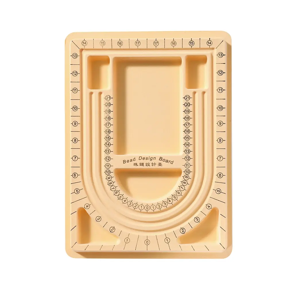 Colorful Flockeda Bead Board For Bracelet Necklace Tray Beading Accessories Measuring Tools Crafts For DIY Jewelry Making
