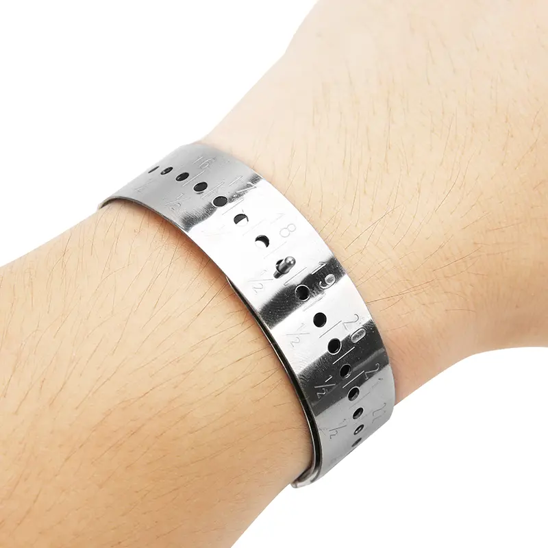 1pcs 15-25cm Stalness Steel Bracelets Sizer Gauge Measure Bracelet Measuring Equipment for Diy Jewelry Tools Making Accessories