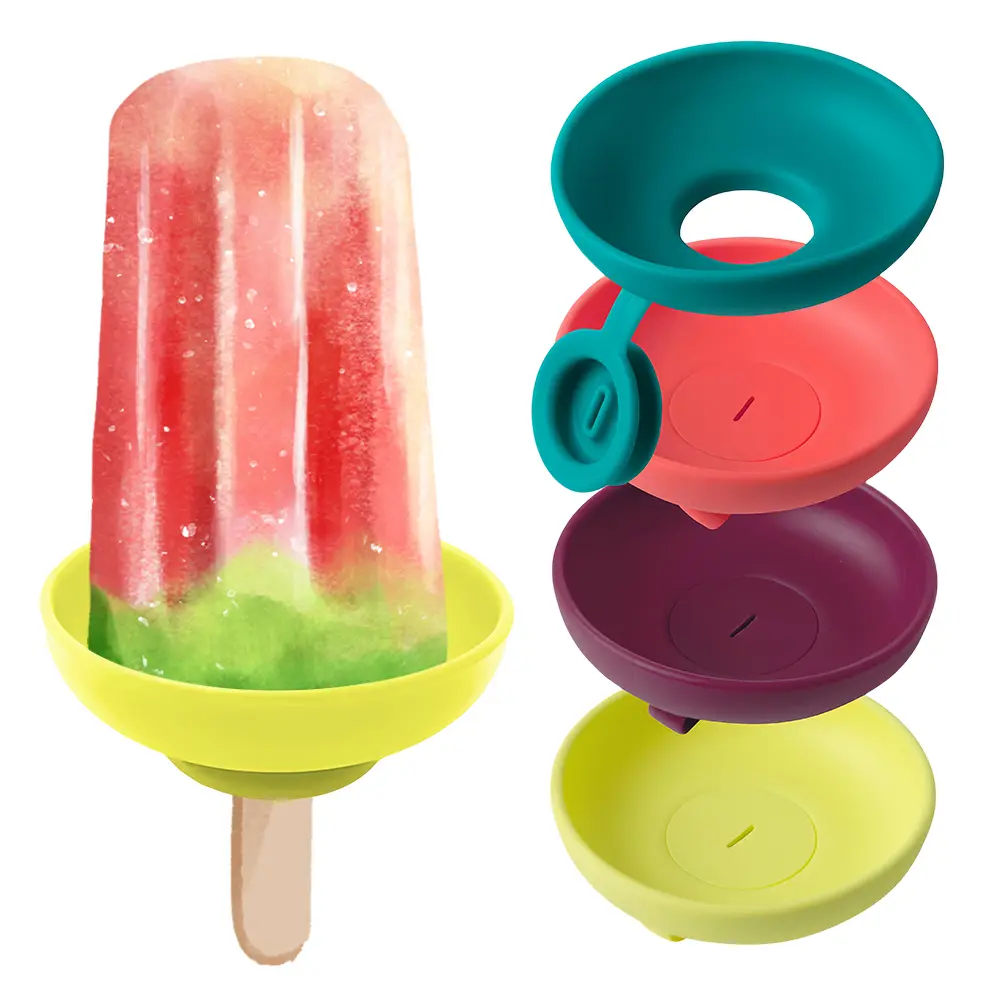 Drip-Proof Popsicle Rack Silicone Drip Free Popsicle Holder Reusable Mess-Free Frozen Treats Holder for Summer Days