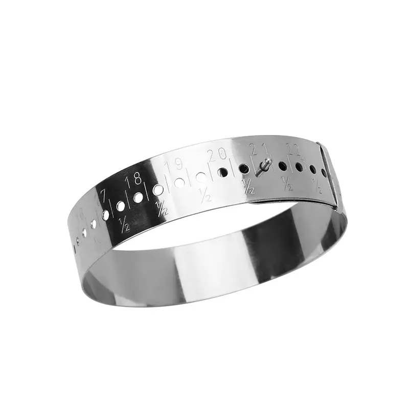 1pcs 15-25cm Stalness Steel Bracelets Sizer Gauge Measure Bracelet Measuring Equipment for Diy Jewelry Tools Making Accessories