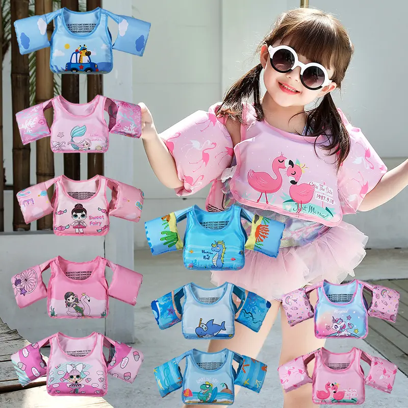 Children Floating Circle Water Sleeves Floating Coat Vest Circle Swimming Float Arm Circle Children's Boys Girls Equipment