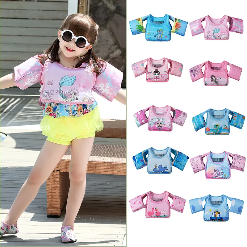 Children Floating Circle Water Sleeves Floating Coat Vest Circle Swimming Float Arm Circle Children's Boys Girls Equipment