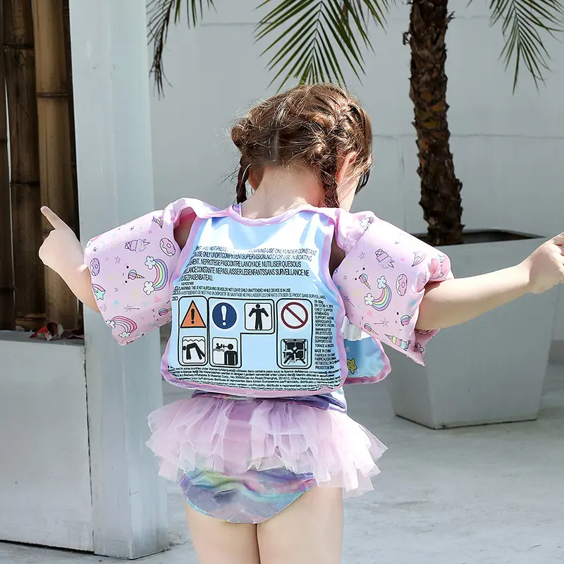 Children Floating Circle Water Sleeves Floating Coat Vest Circle Swimming Float Arm Circle Children's Boys Girls Equipment