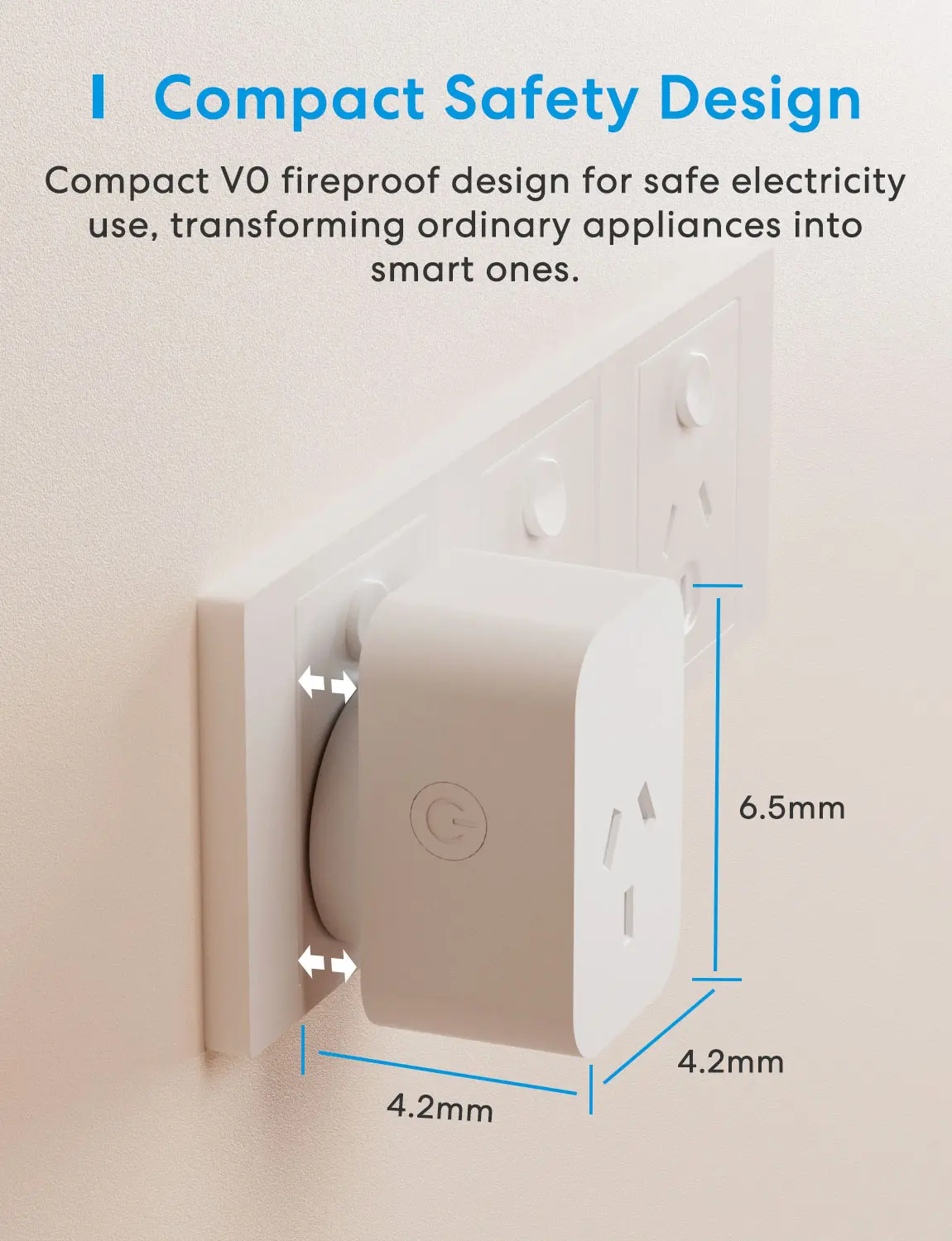 Meross AU Smart Wifi Plug MSS315MA With  ​Energy Mointoring APP&Voice Control Work with Apple Home Alexa