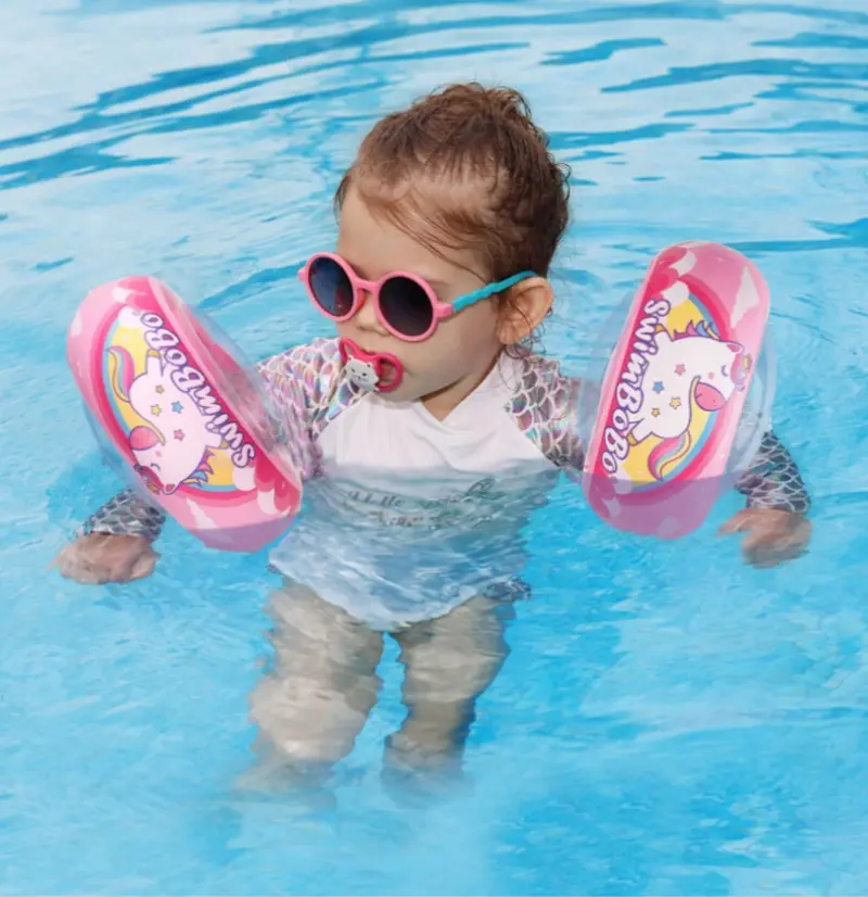 Double airbag Arm Float for Kids 3-6 Yrs Toddler Arm Floaties for swim Pool Baby Inflatable Arm Swimmier Float Kids Arm Floats