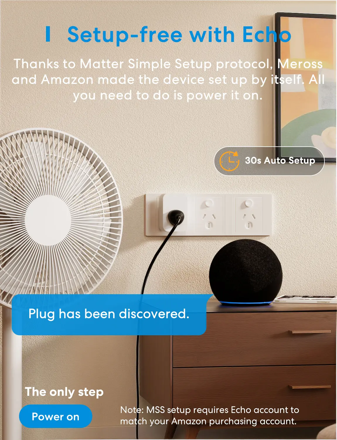Meross AU Smart Wifi Plug MSS315MA With  ​Energy Mointoring APP&Voice Control Work with Apple Home Alexa