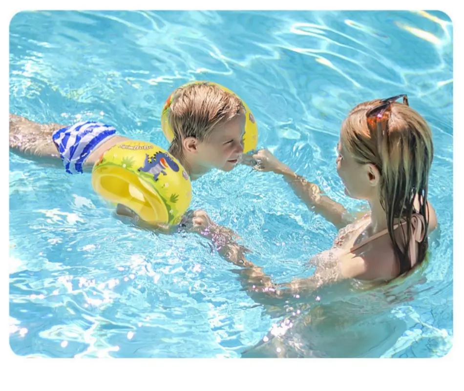 Double airbag Arm Float for Kids 3-6 Yrs Toddler Arm Floaties for swim Pool Baby Inflatable Arm Swimmier Float Kids Arm Floats