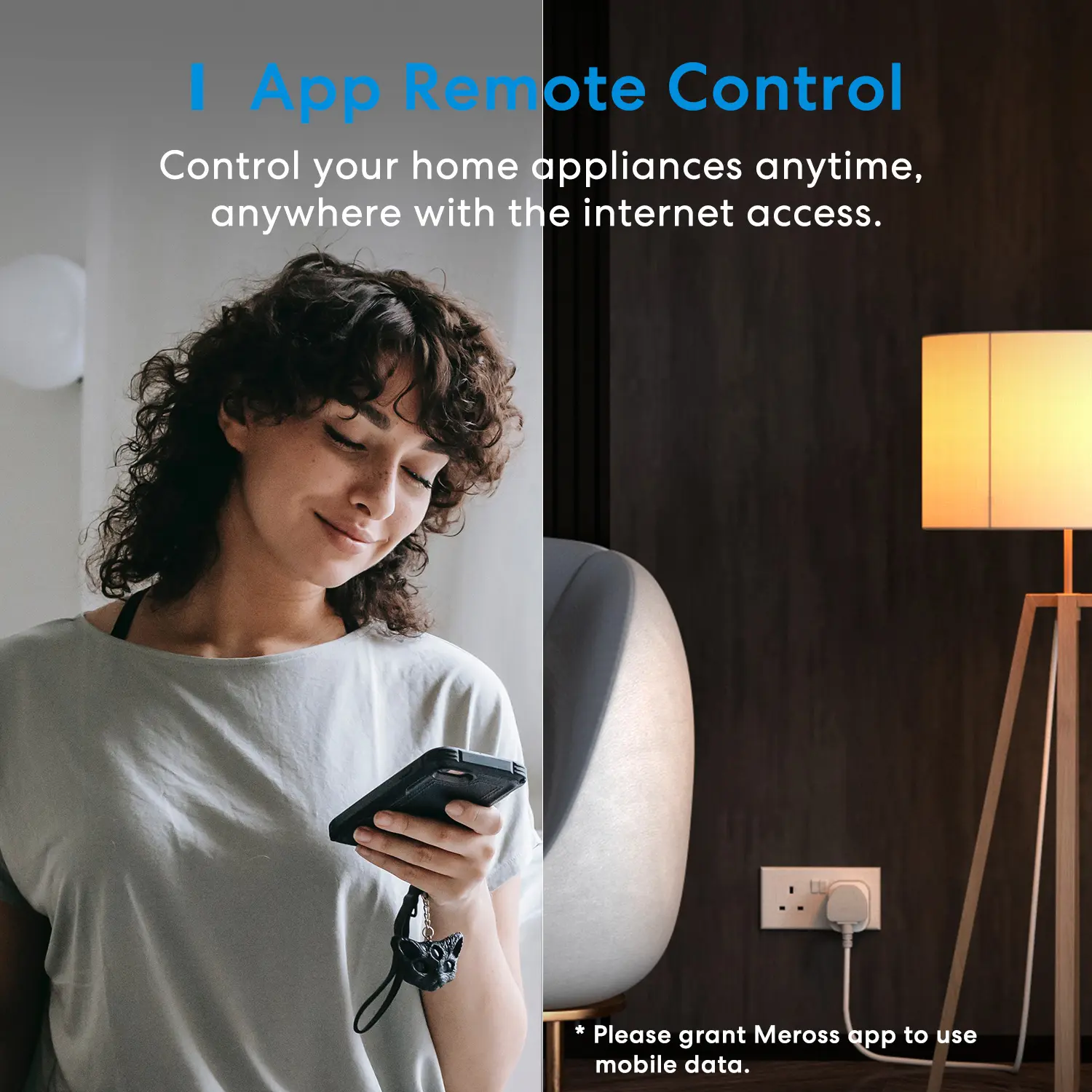 Meross 2 Pack 13A Matter Smart Wi-Fi UK Plug with Energy Monitor Function Work with Apple Homekit Google Home Smartthings Alexa