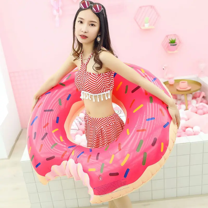 ROOXIN Thickened Swim Ring Tube Inflatable Swimming Ring For Child Kid Adult Swimming Circle Pool Float Water Park Tube