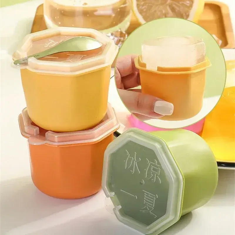 Reusable Ice Cube Mould with Lid for DIY Square Shape Ice Cream Whiskey Cocktail Mould Household Summer Party Kitchen Gadget 1PC