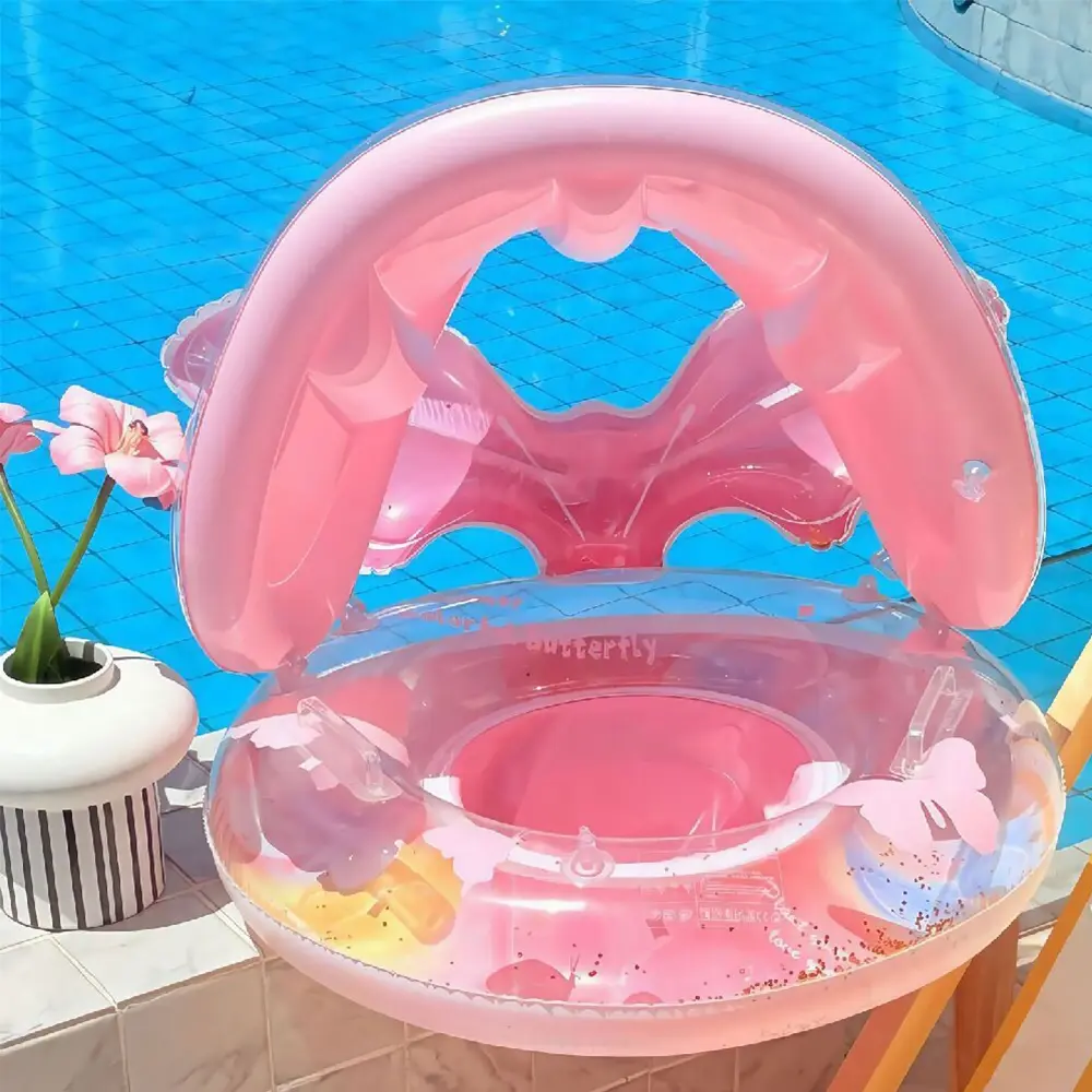 Rooxin Swim Ring Tube Pool Floating Seat Inflatable Swimming Ring Swimming Circle Pool Float