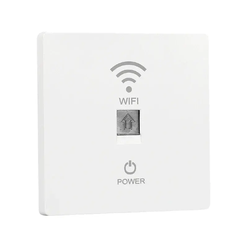 In-Wall Smart WiFi Router Panel 1000Mbps - 86-Type Hidden AP with 110V-220V for Home/Hotel Network Coverage​