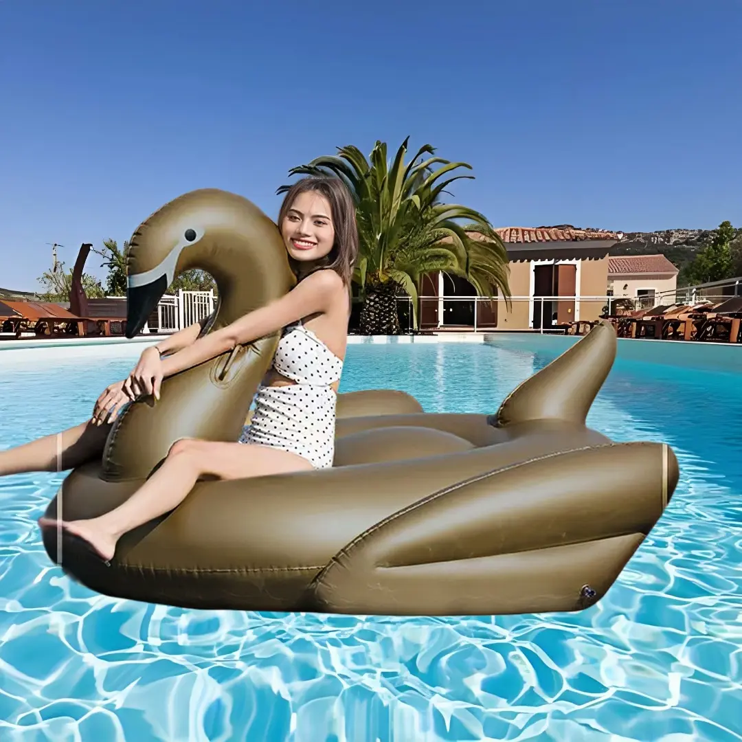 Foldable Floating Water Hammock Float Lounger Inflatable Pool Mat Floating Recliner Bed Swimming Air Mattress Pool Accessories