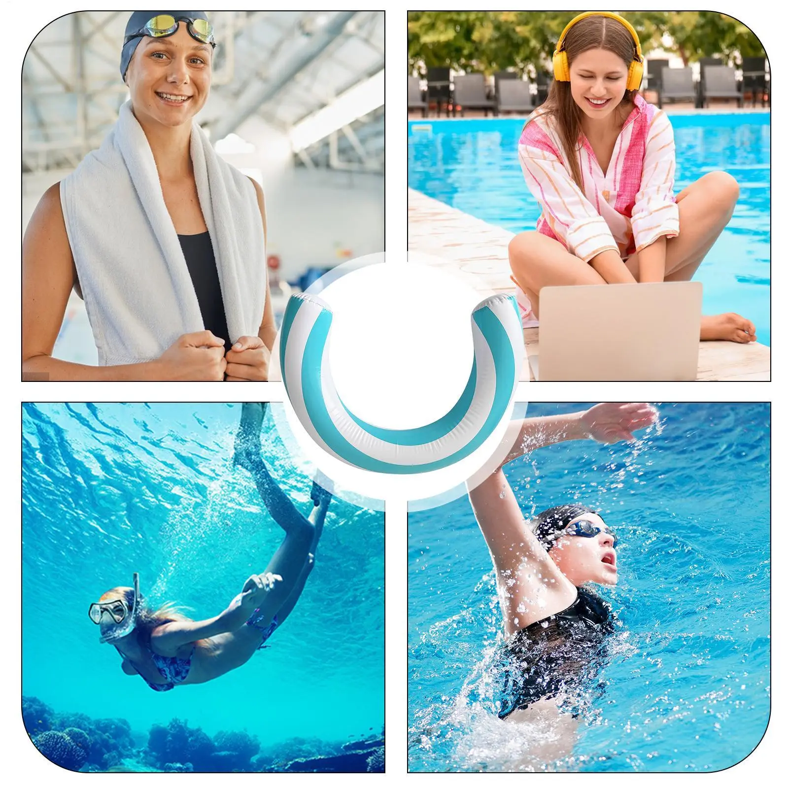 Curved Pool Noodles Swim Pool Floats Noodles  Swimming Pool Noodle Swimming Aid Swimming Floating Foam Stick Buoyancy Stick