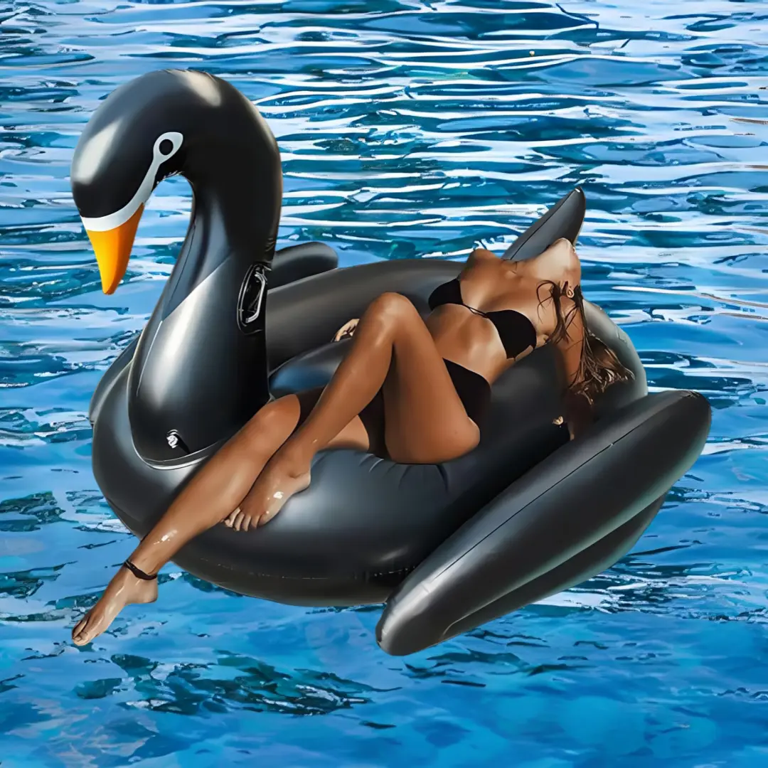 Foldable Floating Water Hammock Float Lounger Inflatable Pool Mat Floating Recliner Bed Swimming Air Mattress Pool Accessories