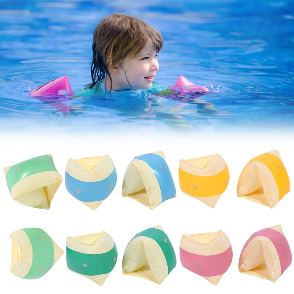 Swimming Arm Ring Inflatable Pool Float Sleeve PVC Arm Floaties Water Play Equipment Blow Up Water Rings for Kids Boys Girls