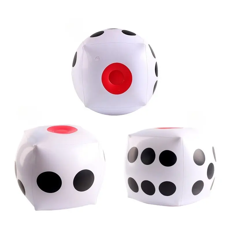 PVC Inflatable Dice Toys - Giant Soft Inflatable Dice Fun Party Props for Kids and Adults Suitable for Home Classroom Outdoor