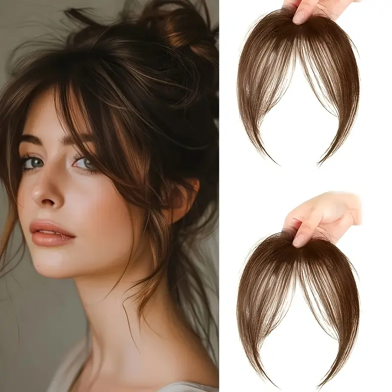 1PC Women's Natural Style Wig Clip Heat Resistant Fiber Fluffy for Daily Wear Fashionable and Beautiful Essential for Travel