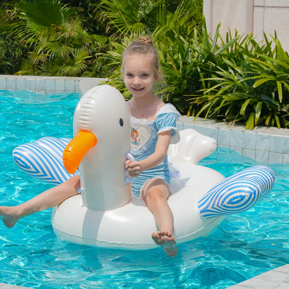 Seagull Inflatable Ride-On Pool Float and Swim Ring - Fun Outdoor Water Toys for Pool, Beach and Summer Party Float Play