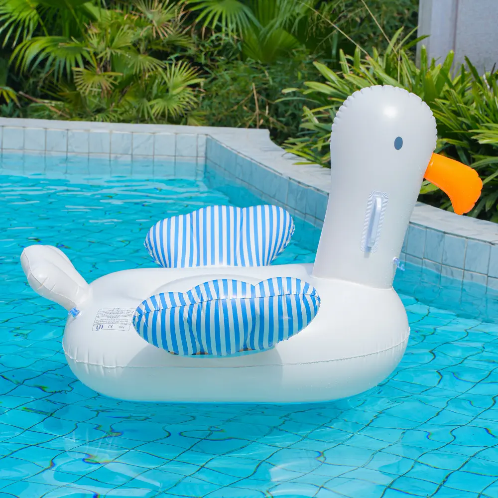 Seagull Inflatable Ride-On Pool Float and Swim Ring - Fun Outdoor Water Toys for Pool, Beach and Summer Party Float Play
