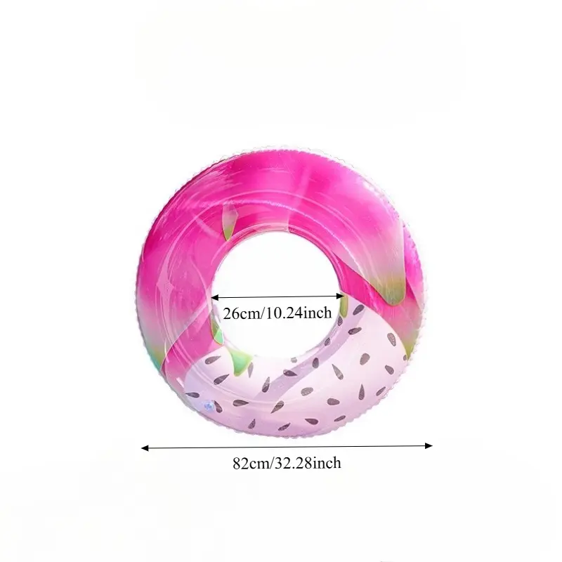 Adult Inflatable Swimming Ring – Creative Fruit Design Pool Float, Fun PVC Water Ring for Beach, Lake, and Summer Pool Parties