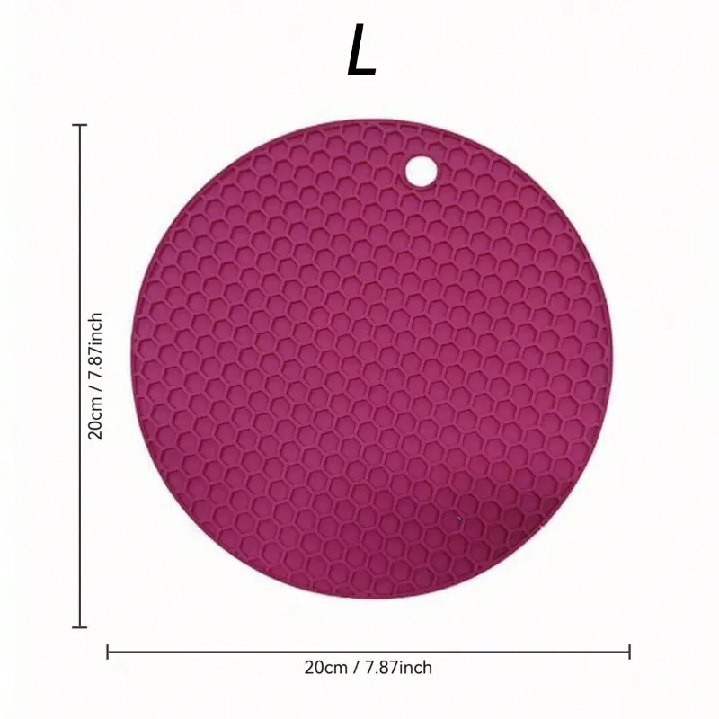 Silicone heat-resistant pad  anti slip pad for pots and pans kitchen accessory for countertop protection and dishwasher cleaning