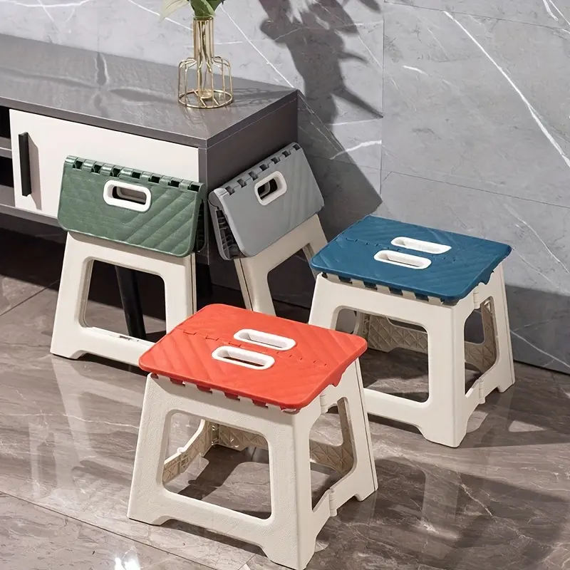 Portable Folding Step Stool is Light and Sturdy Suitable for Kitchen Bathroom Bedroom Outdoor Camping Fishing Hiking