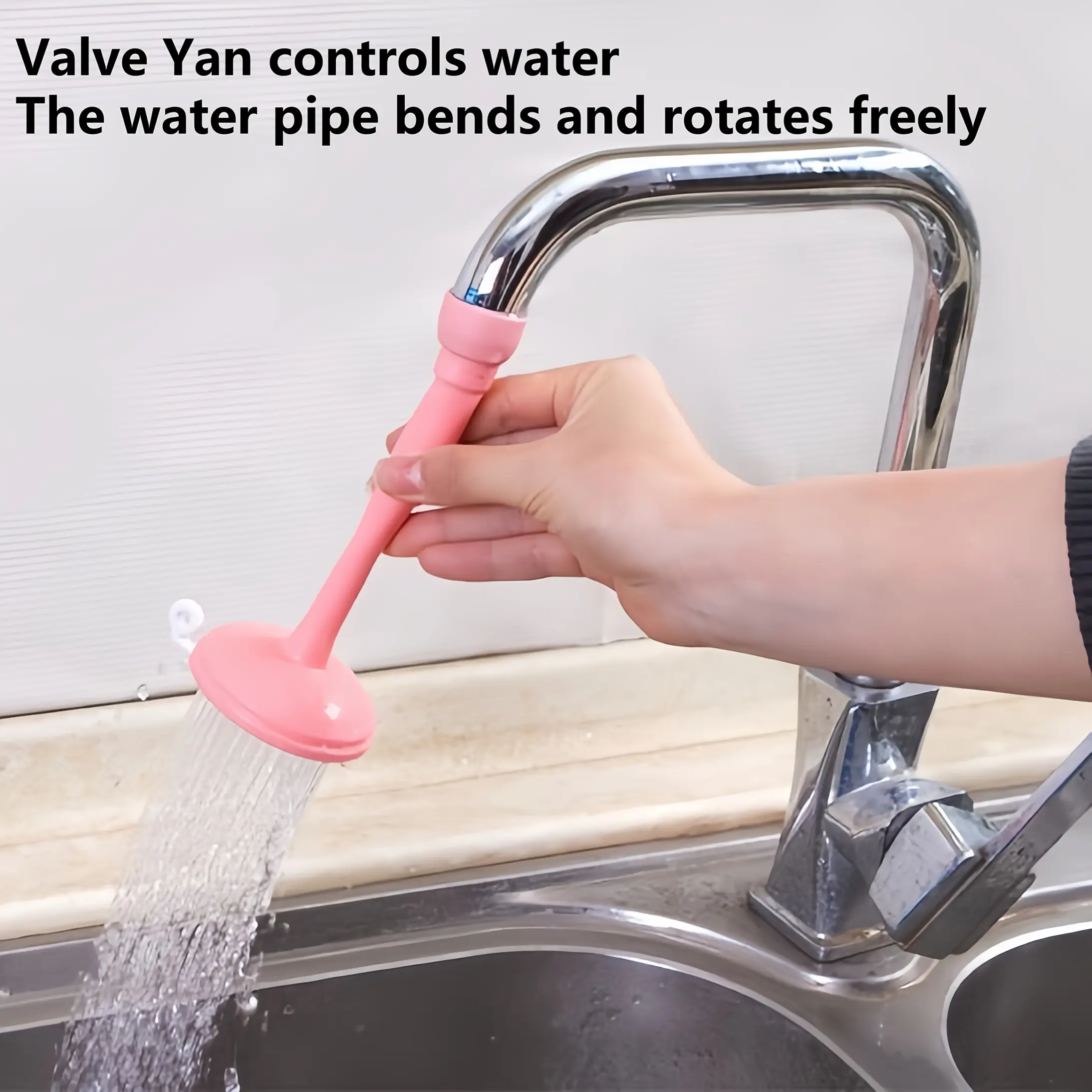 1PC 360°swivel water-saving faucet spray head suitable for bathroom sinks Easy to install Flexible nozzle for flushing and clean