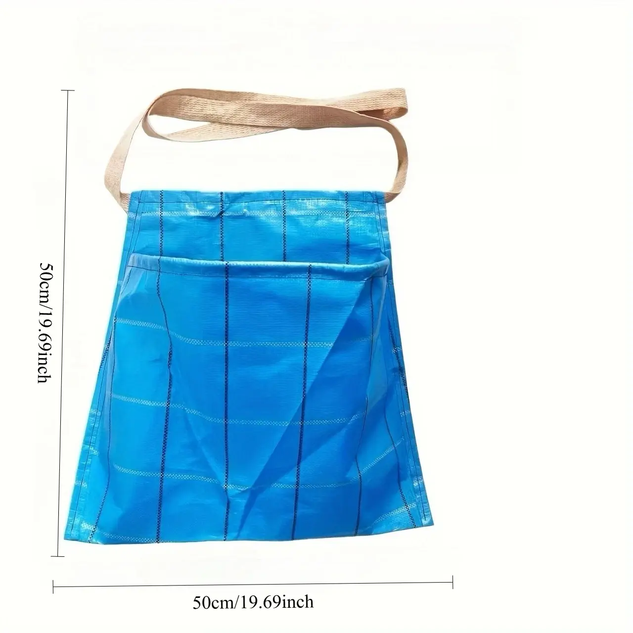 2PCS（50*50CM)  Gardening Apron with Large Pockets for Fruit and Vegetable Picking Gardener Picking Fruits Lightweight Durable