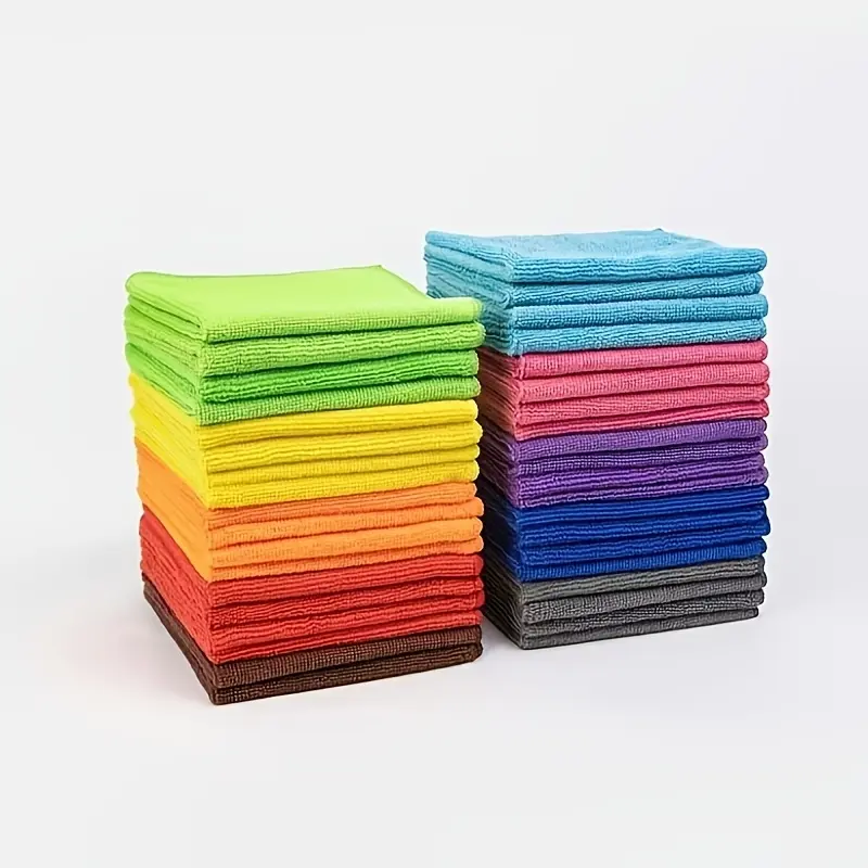 5PCS/10PCS Microfiber Cleaning Cloth Set for Multiple Surfaces Great for Outdoor Bathroom Kitchen Patio Super Absorbent Towels