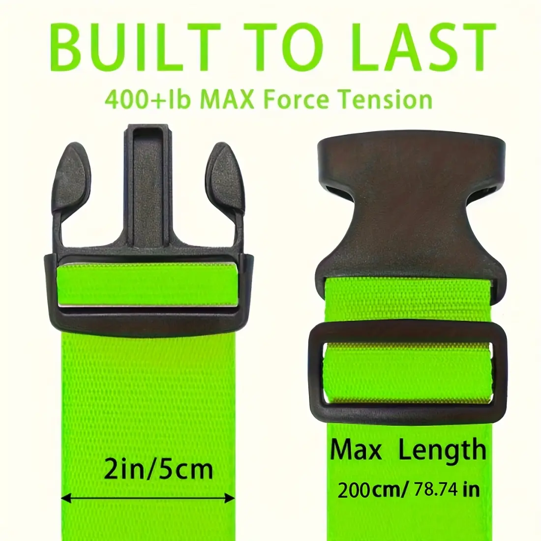 Adjustable Travel Strap for Luggage, Duffel Bags, Backpack Gear - Perfect for Travel, Sports, Urban Street Style and Security