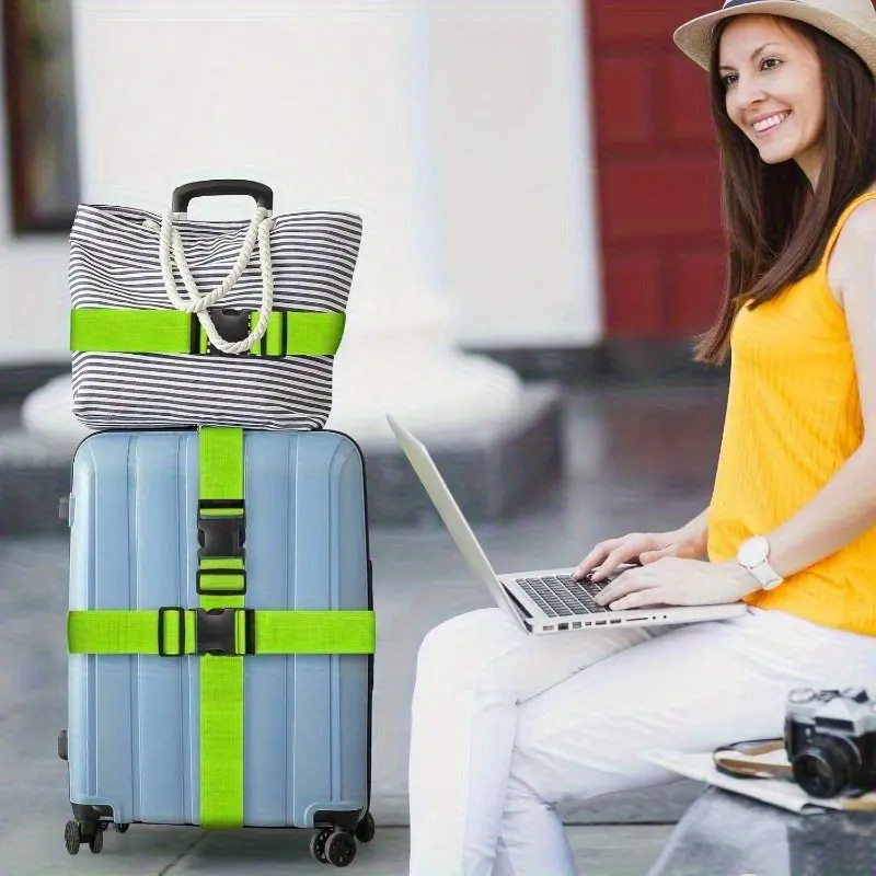 Adjustable Travel Strap for Luggage, Duffel Bags, Backpack Gear - Perfect for Travel, Sports, Urban Street Style and Security