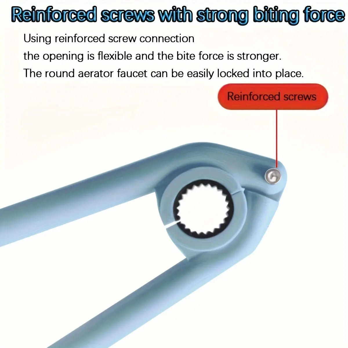 1 PC Purpose Faucet and Sink Installation Tool with Plastic Filter Cleaning Wrench Smooth Round Grip Easy to Install and Remove
