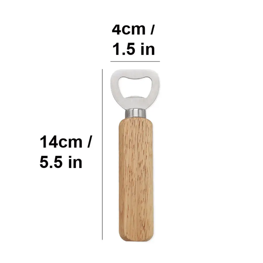 Wooden Bottle Opener Beer Can Opener Household Kitchen and Bar Tools Handheld Beer Soda Water Glass Cap Small Tool