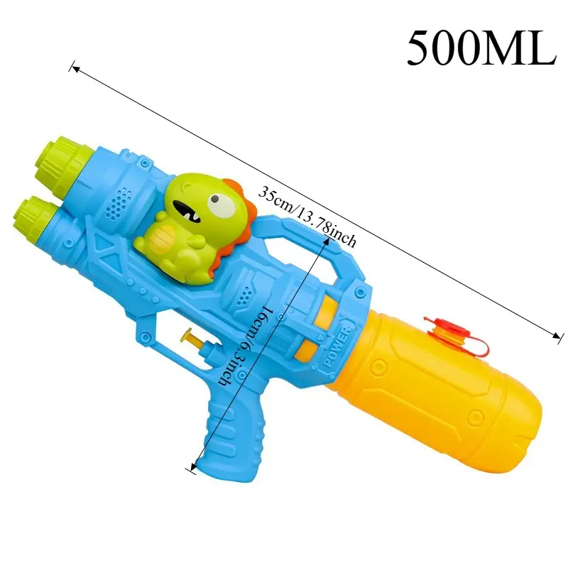 Cartoon Water Gun Toy - Large Dual Nozzle Children's Water Gun Summer Outdoor Fun Water Gun Suitable for BeachPool Garden Play