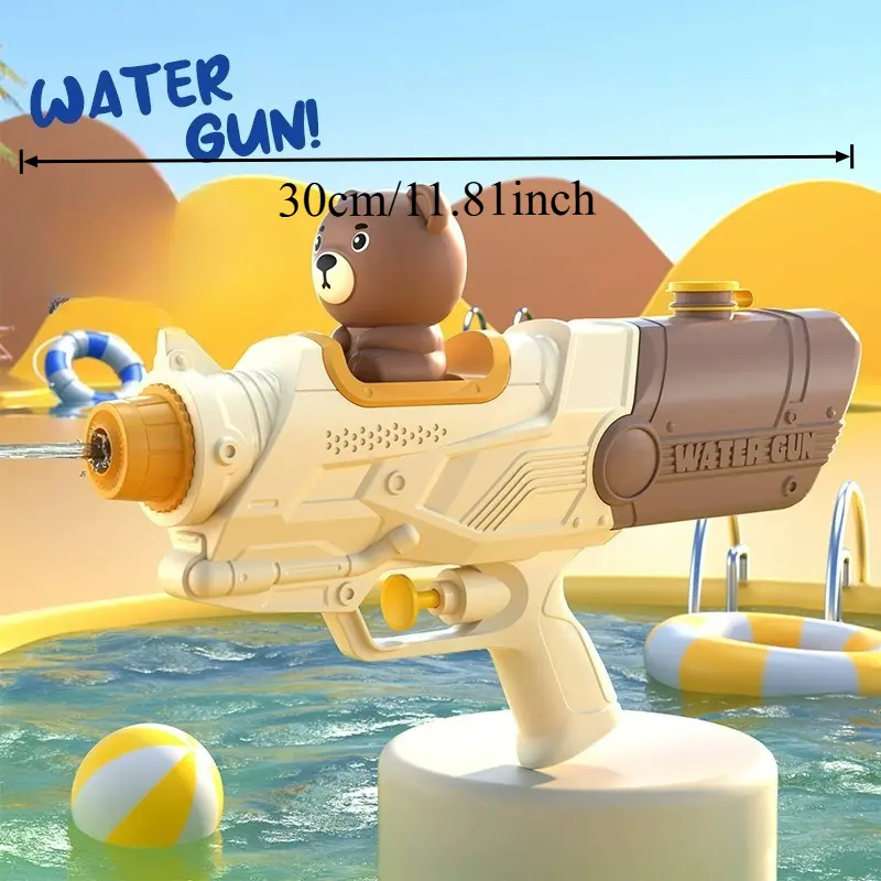 Cartoon Water Gun Toy - Large Dual Nozzle Children's Water Gun Summer Outdoor Fun Water Gun Suitable for BeachPool Garden Play