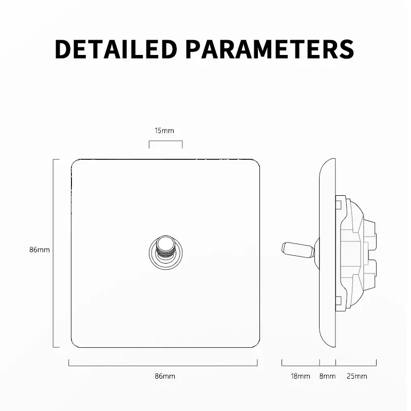 T&i Wood Switch Socket, 86 Wall Panel, 1 Gang 2 Gangs 3 Gangs 4 Gangs 1/2 Way, Eu Ru Fr Socket Power Outlet, 86x86mm, Embedded
