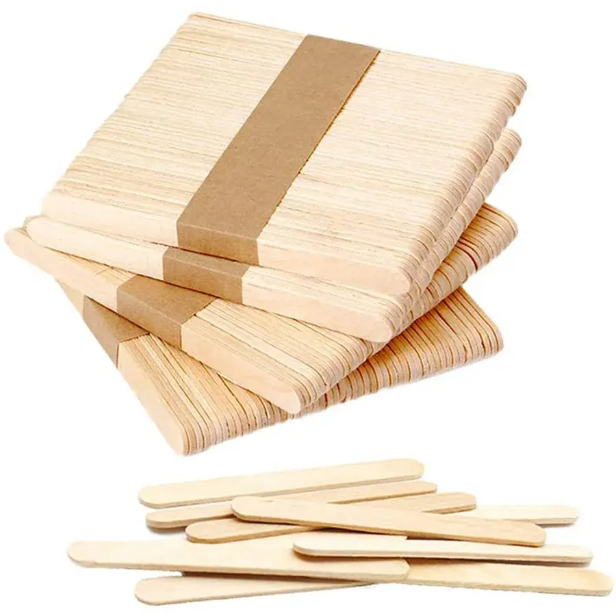 Handmade Ice Cream Sticks Natural Wooden Sticks for Handmade Snacks DIY Crafts and Refreshing Must Have Items Summer Festivals
